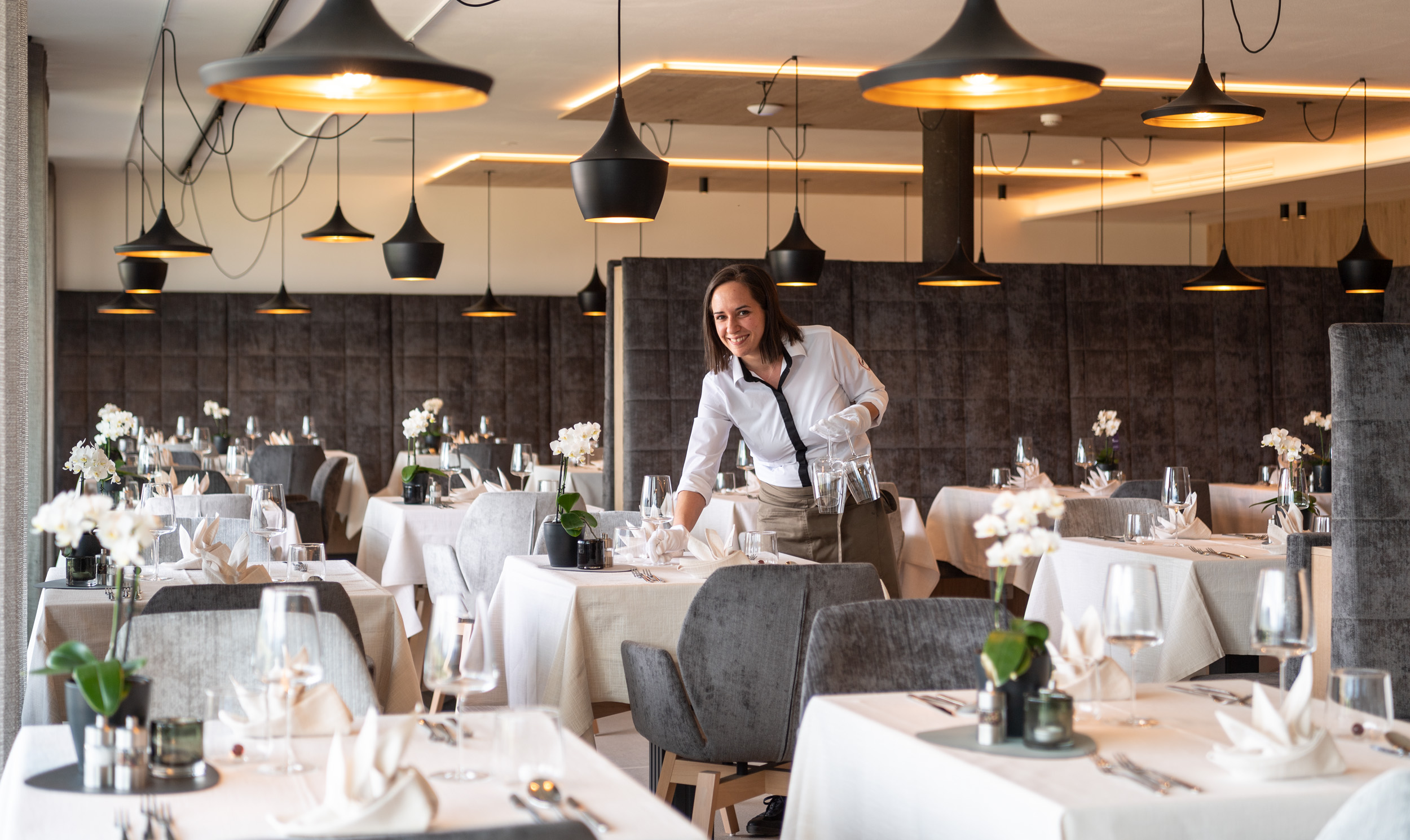 South Tyrolean cuisine and wine in the restaurant of Hotel Christof